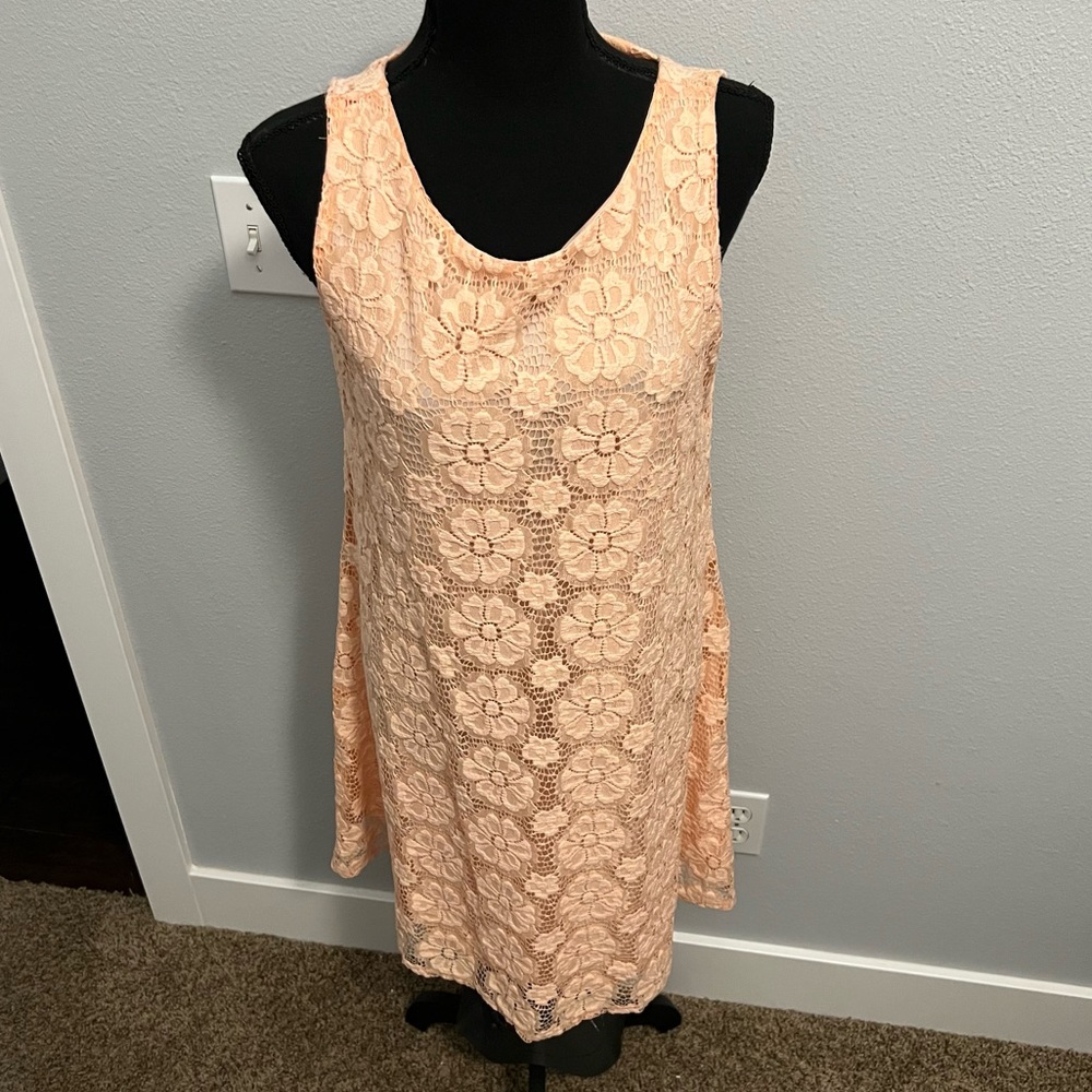 Altar’d State floral peach dress